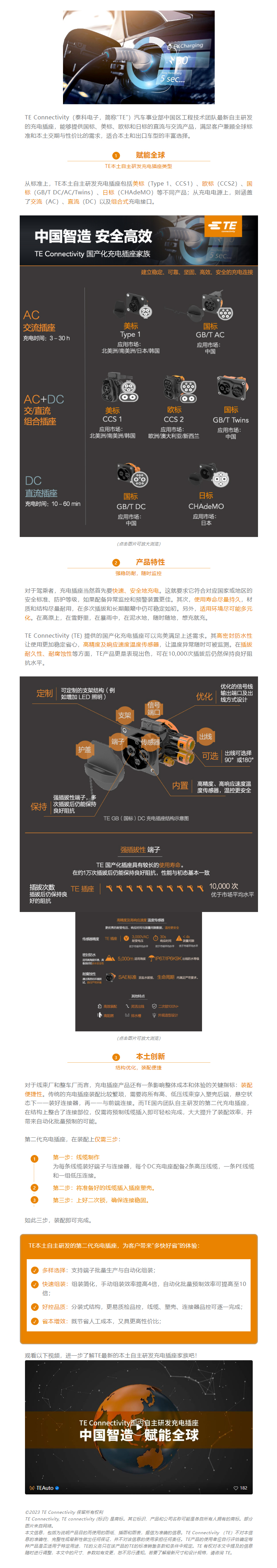 新年狂飆 | 本土自主研發(fā)充電插座，賦能全球新能源汽車市場(chǎng)