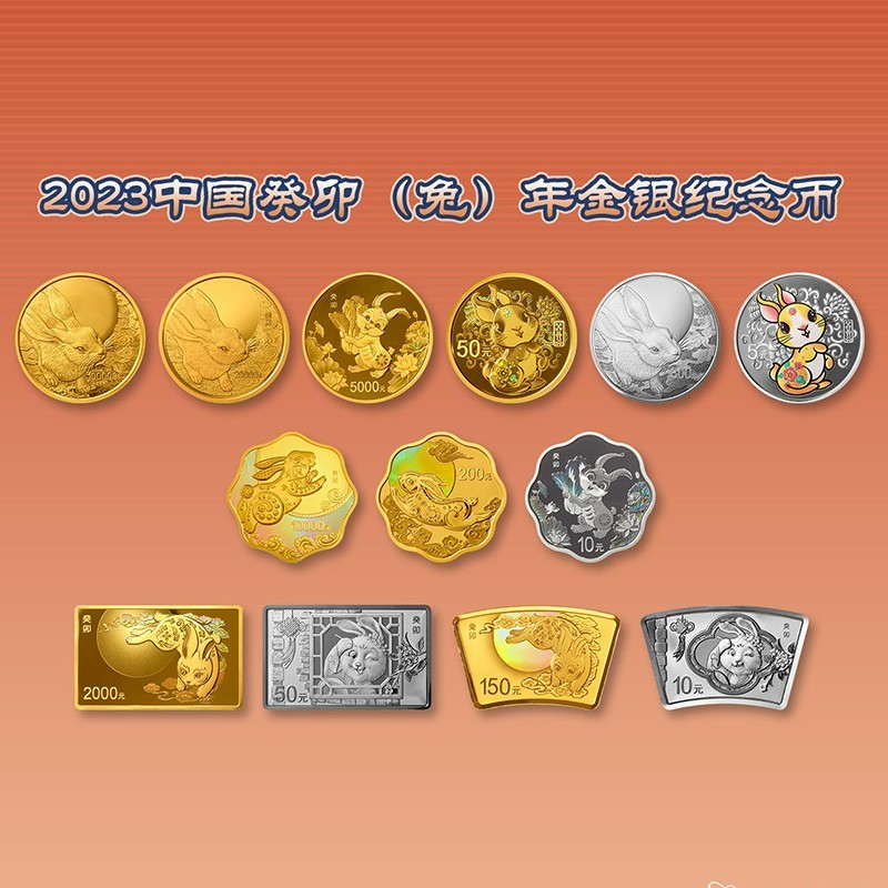 2023中国癸卯（兔）年金银纪念币