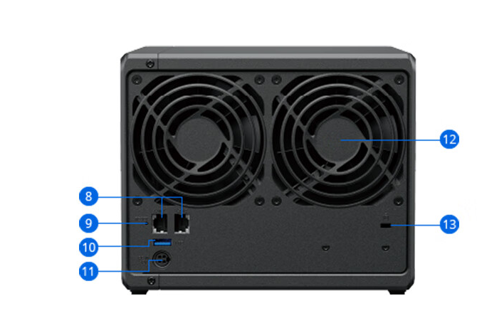 群晖-DS423+ 四核心 4盘位 NAS网络存储 