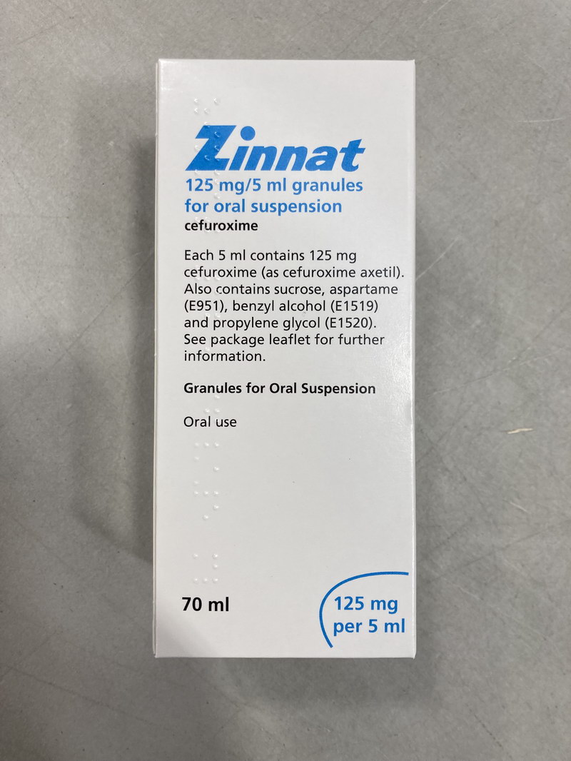头孢呋辛酯干混悬剂/Cefuroxime Axetil For Suspension/Zinnat （参比制剂）