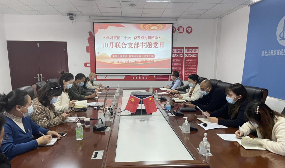【學習二十大 奮進新征程】馳通達黨支部聯(lián)合襄江社區(qū)開展10月份支部主題黨日活動