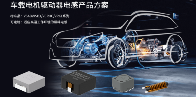 电机驱动电感应用解决方案 车规级磁棒电感
