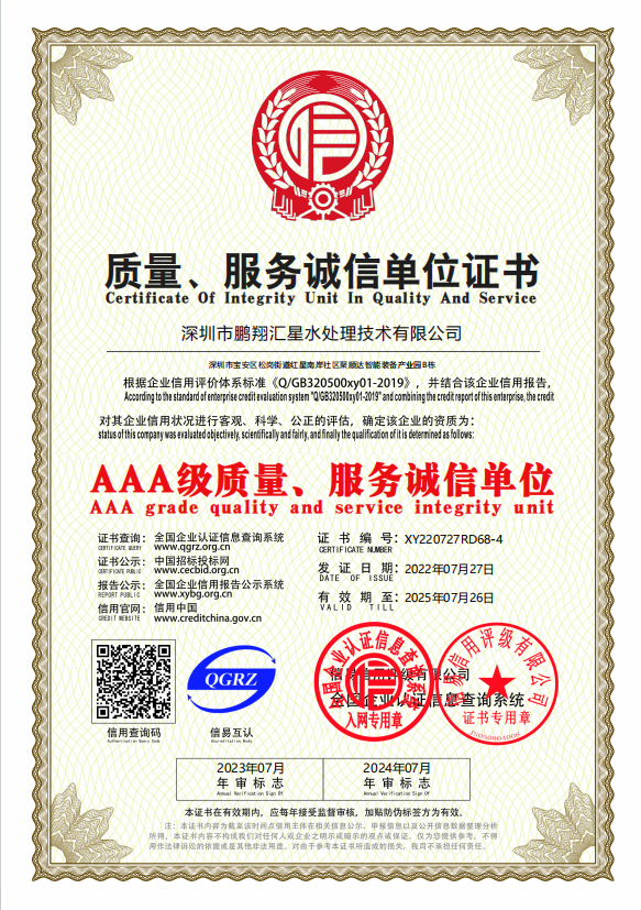 AAA企業信用等級證書（8證）