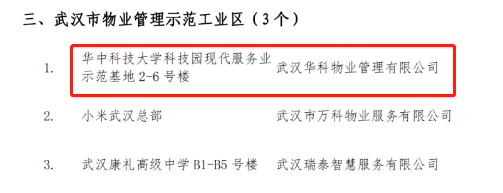 喜贺丨华科物业在管项目荣获2023年度武汉市物业管理示范项目 喜贺丨华科物业在管项目荣获2023年度武汉市物业管理示范项目