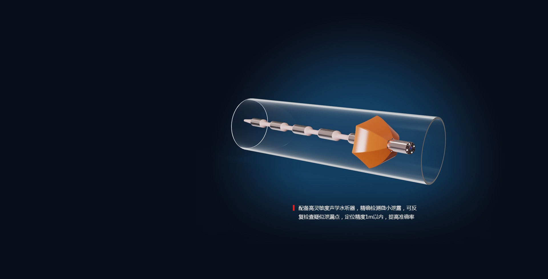 高灵敏水听器 精准定位漏点