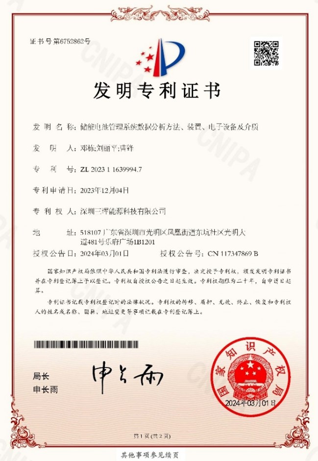 三晖能源斩获一项国家发明专利 三晖能源斩获一项国家发明专利