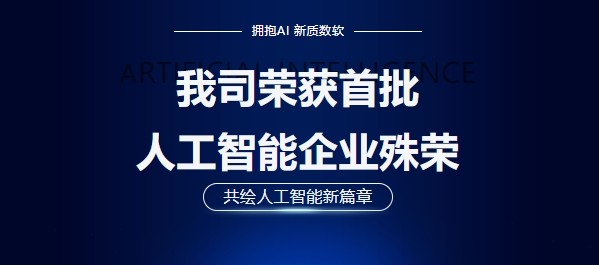 拥抱AI 新质数软丨我司荣获2024湖北省首批人工智能企业殊荣