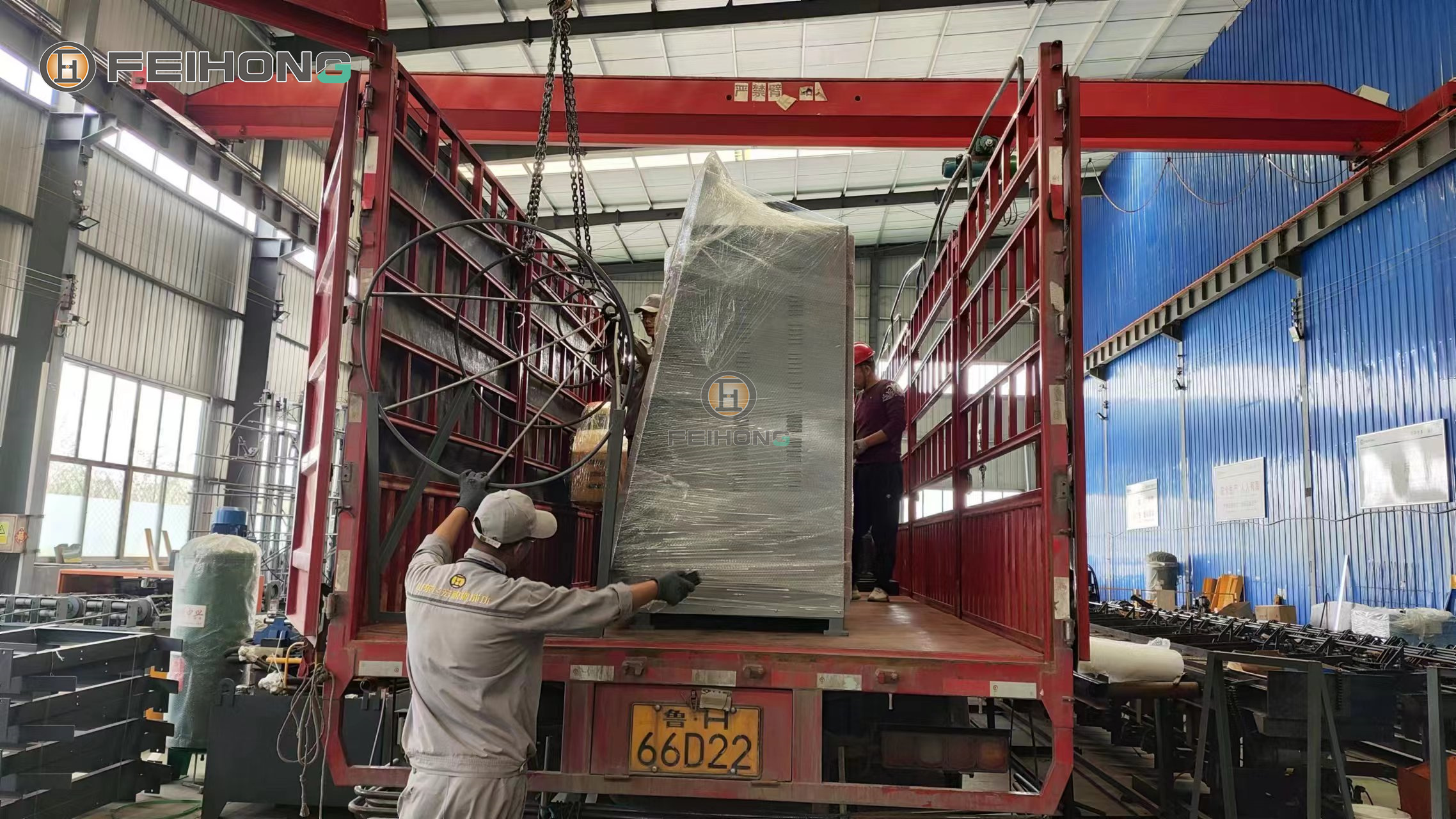 喜訊!熱烈慶祝飛宏2套數(shù)控鋼筋加工設(shè)備裝車完畢順利發(fā)出 喜訊!熱烈慶祝飛宏2套數(shù)控鋼筋加工設(shè)備裝車完畢順利發(fā)出