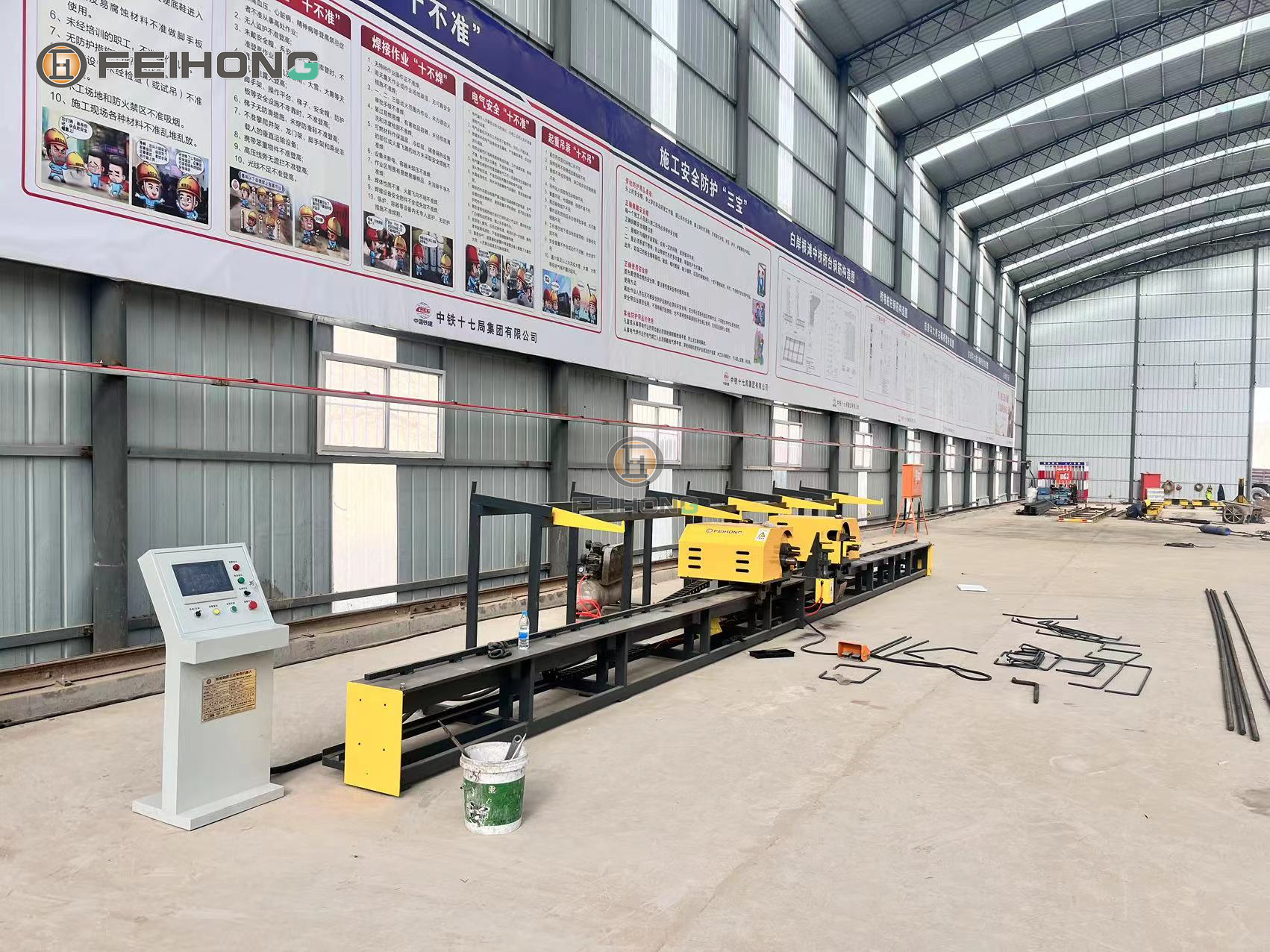 飛宏2套數(shù)控鋼筋加工設(shè)備助力國內(nèi)高鐵施工項目建設(shè)