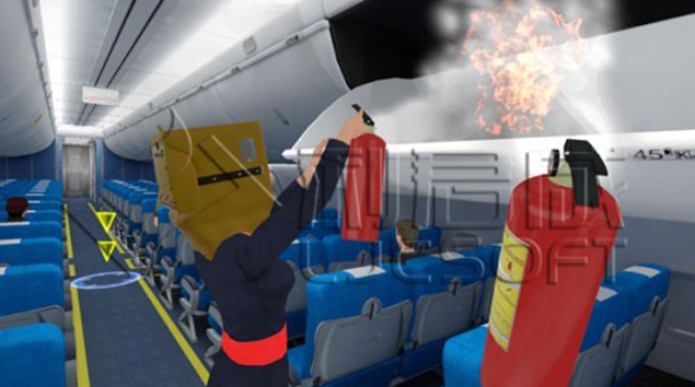 航空紧急撤离舱vr虚拟实训室