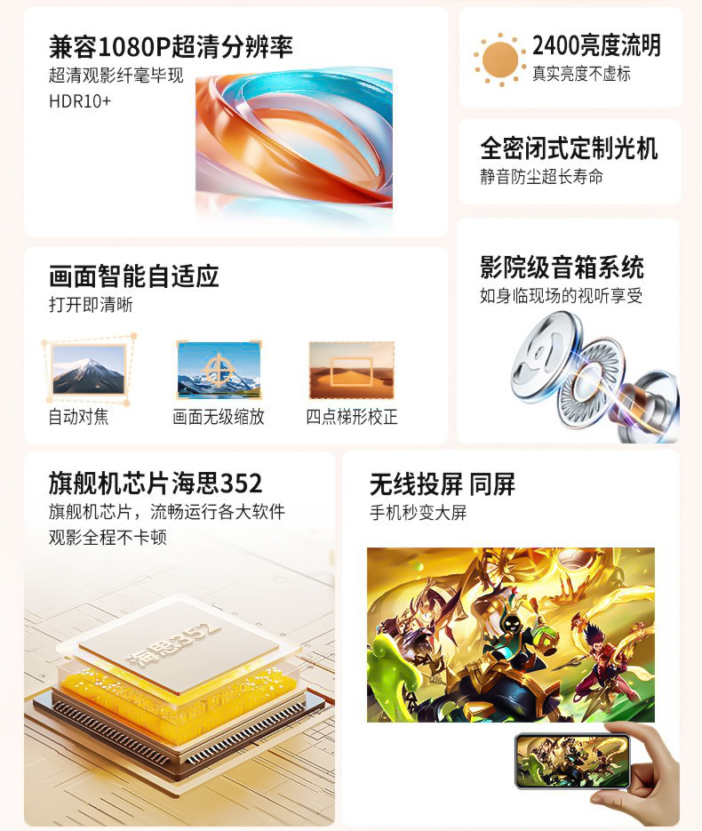 轰天炮投影仪Y68