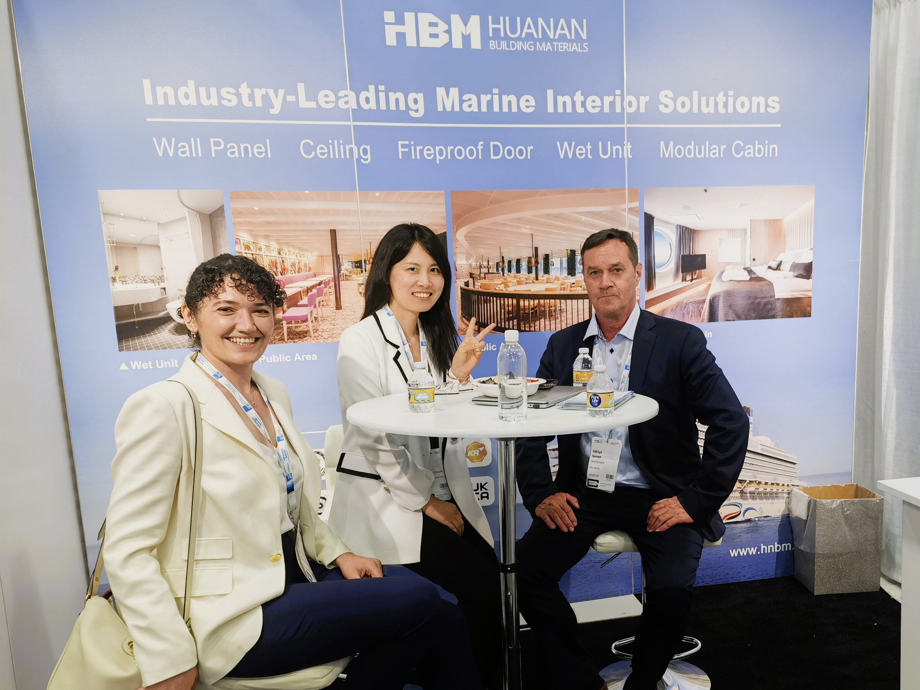 HBM参加美国邮轮内装设计博览会 HBM参加美国邮轮内装设计博览会