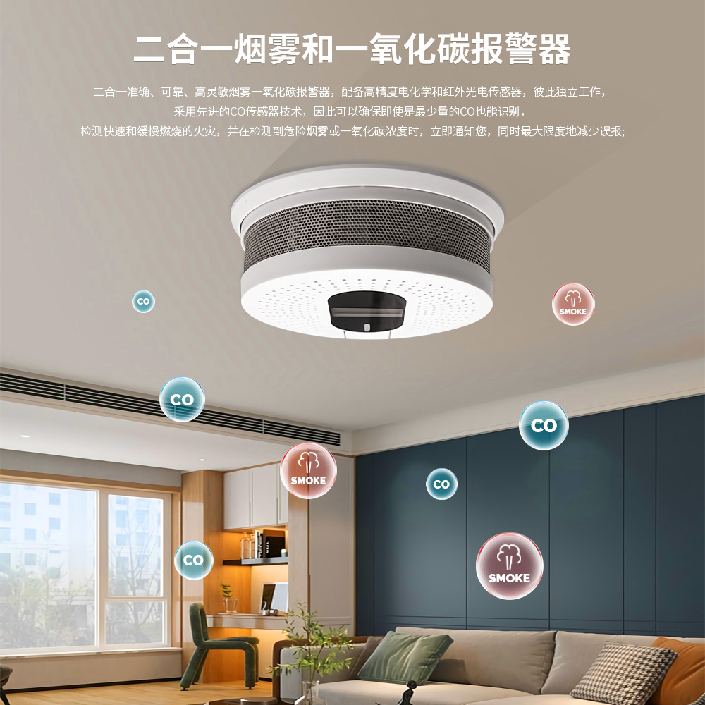 烟雾和一氧化碳报警器
