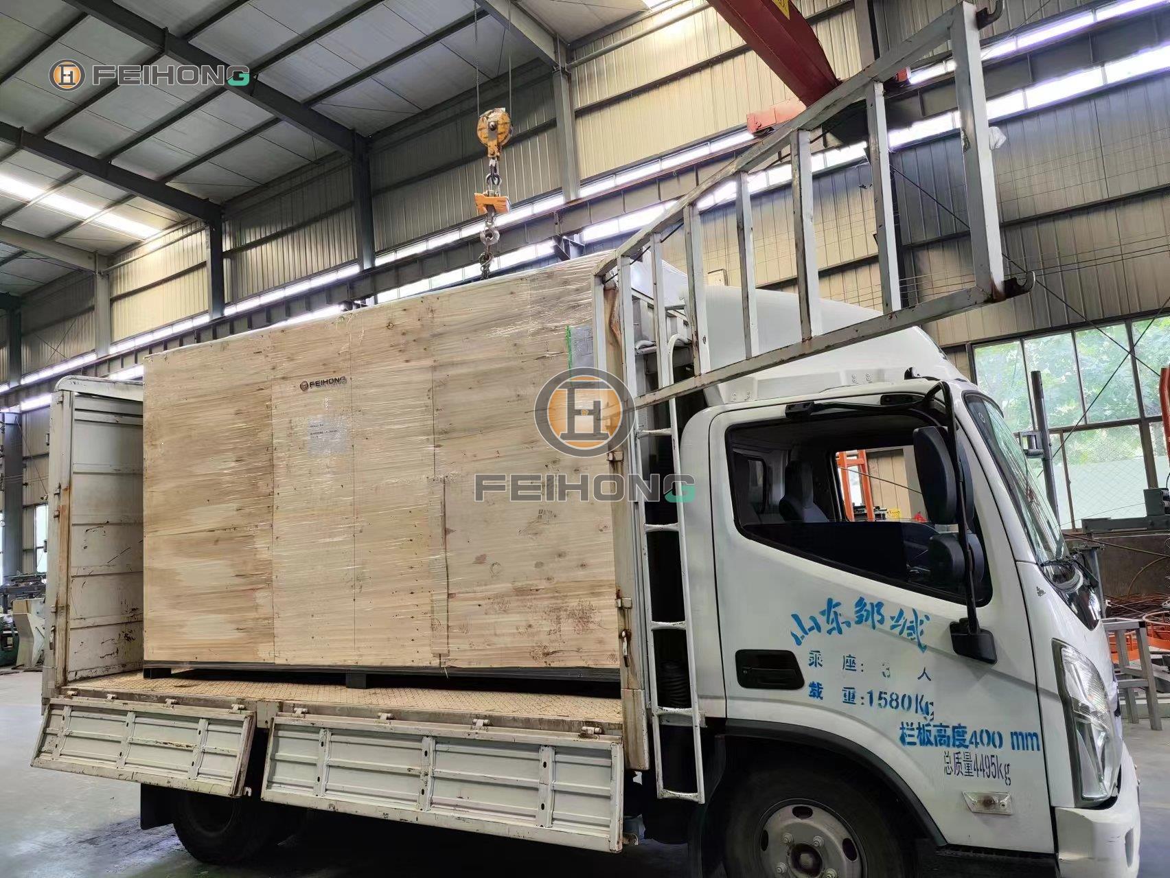 喜訊！熱烈慶祝飛宏1套數(shù)控鋼筋彎箍機(jī)裝車(chē)完畢順利發(fā)出