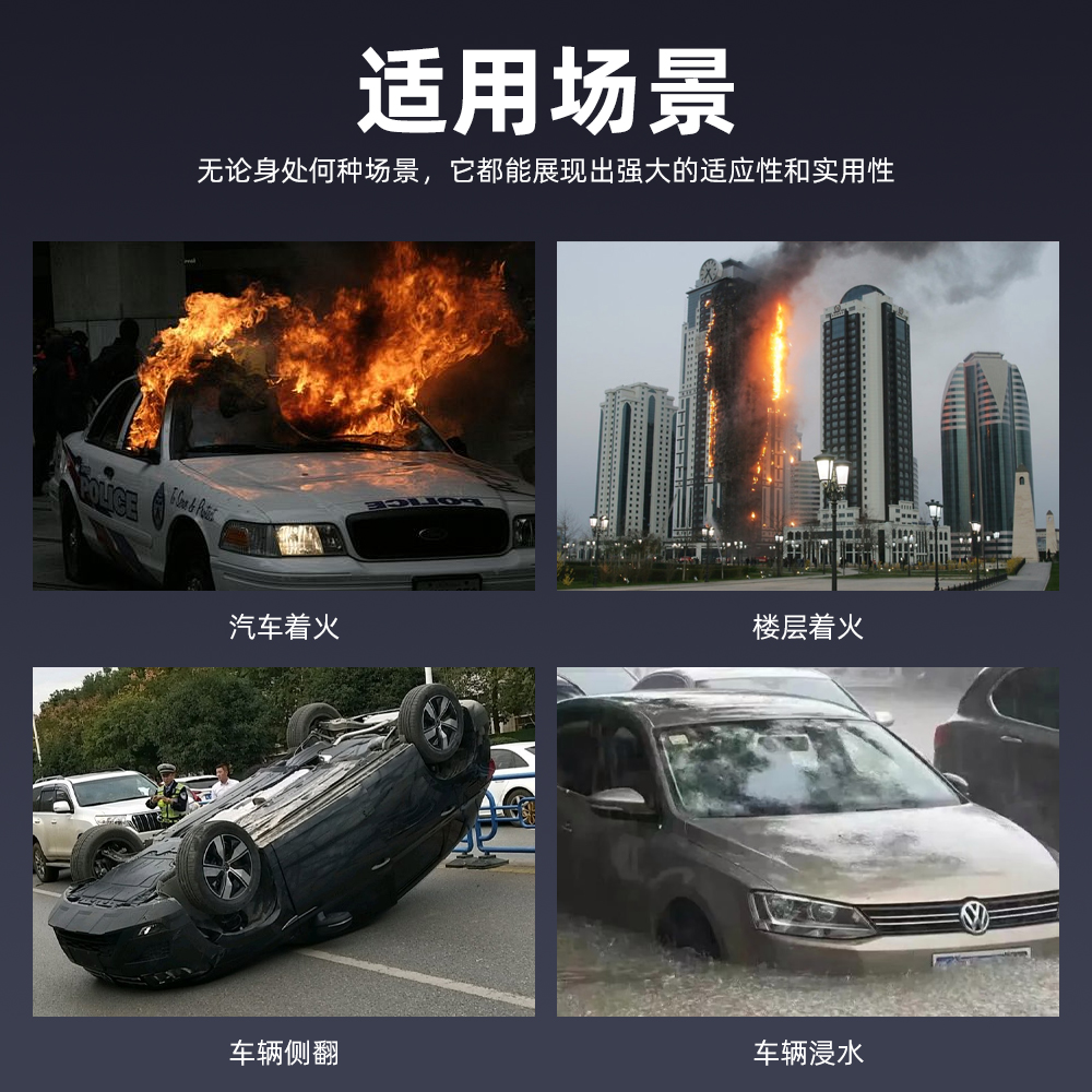 声音报警双钨钢锤头安全锤