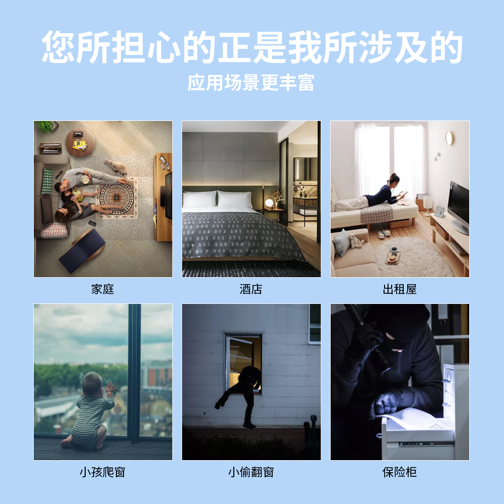 WIFI智能振动门窗报警器