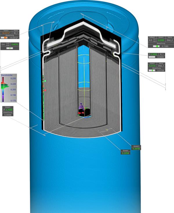 Measurement of battery cells with TomoScope® S Plus Measurement of battery cells with TomoScope® S Plus