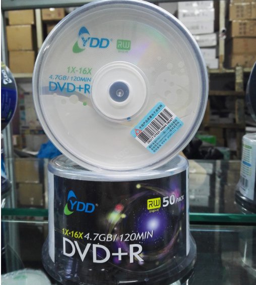YDD-10403DVD+R光盘50片/盒