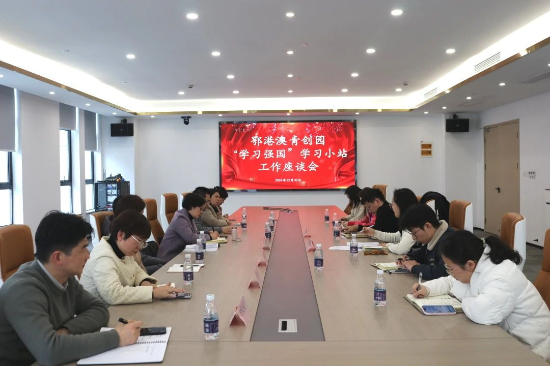 “学习强国”学习小站工作座谈会在鄂港澳青创园圆满举办 “学习强国”学习小站工作座谈会在鄂港澳青创园圆满举办