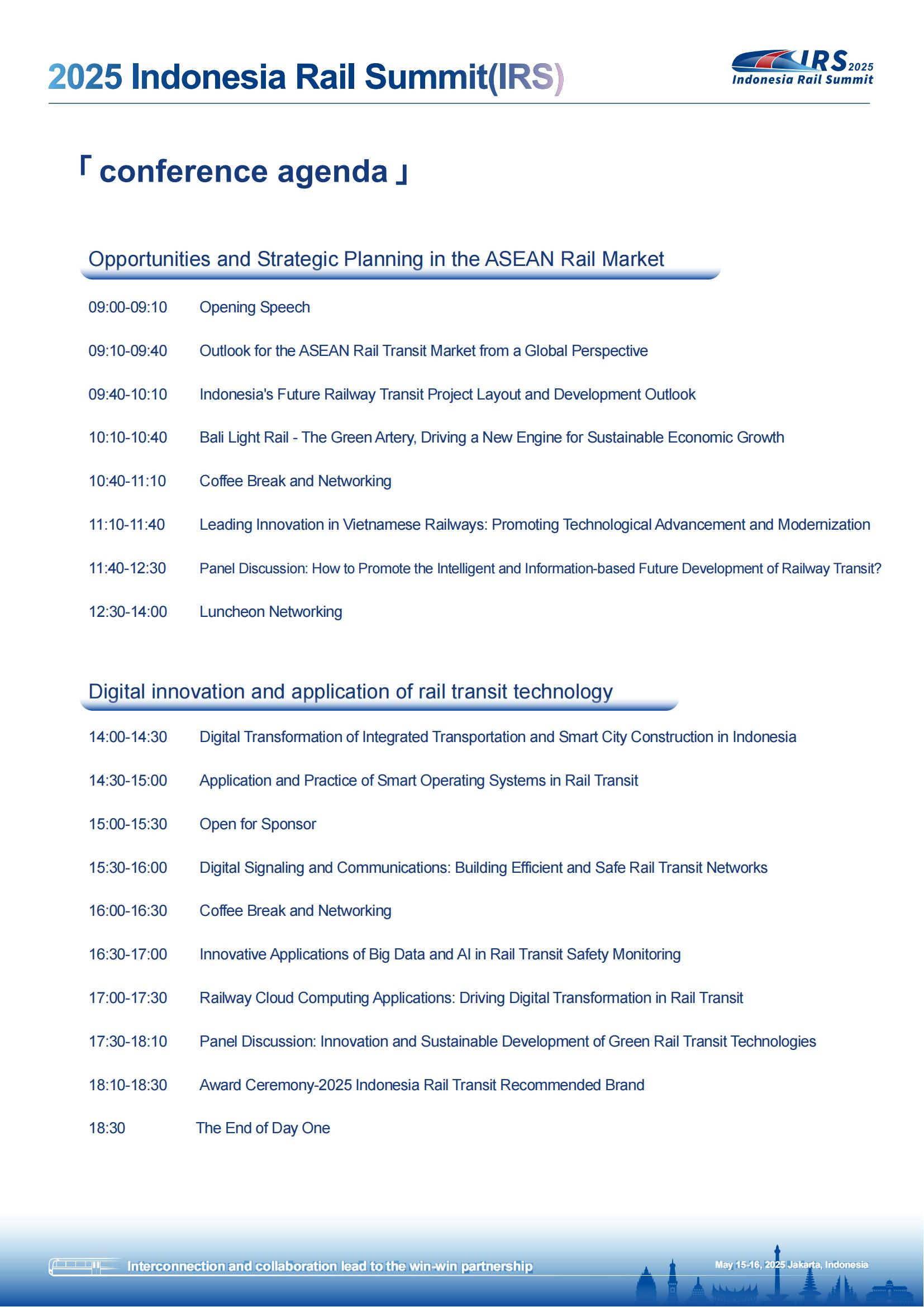 2025 Indonesia Rail Summit (IRS)