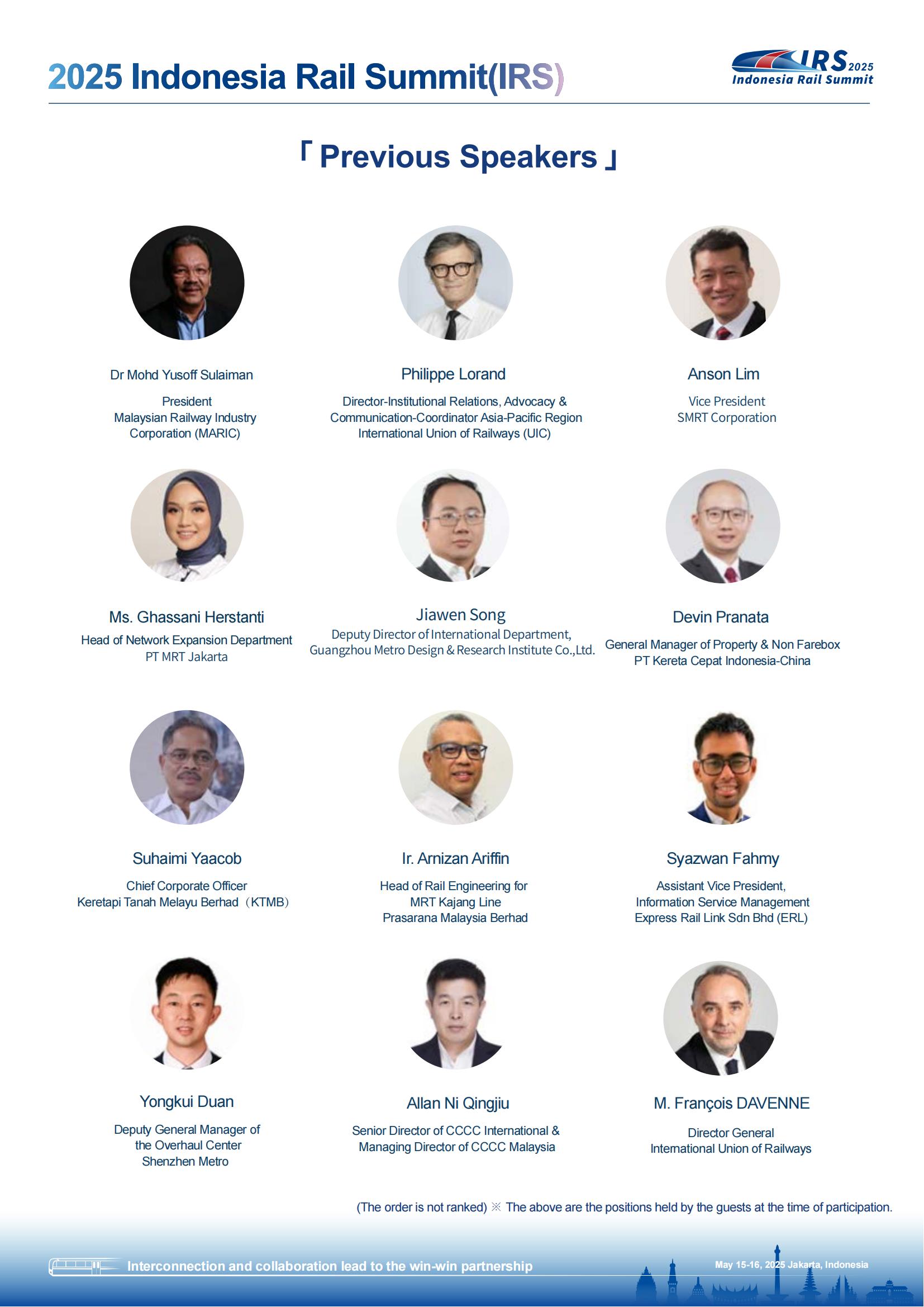 2025 Indonesia Rail Summit (IRS)