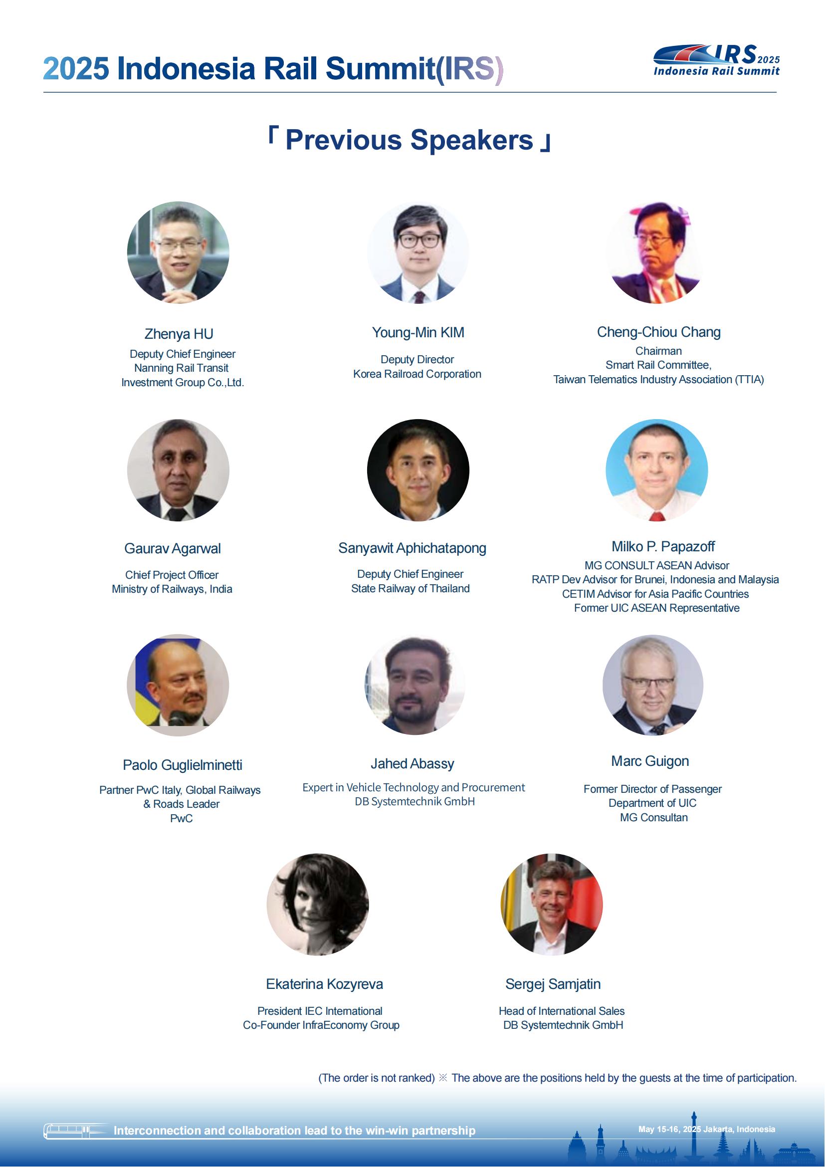 2025 Indonesia Rail Summit (IRS)