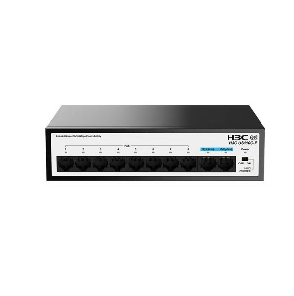H3C US110C-P 百兆POE 8+2 口交换机