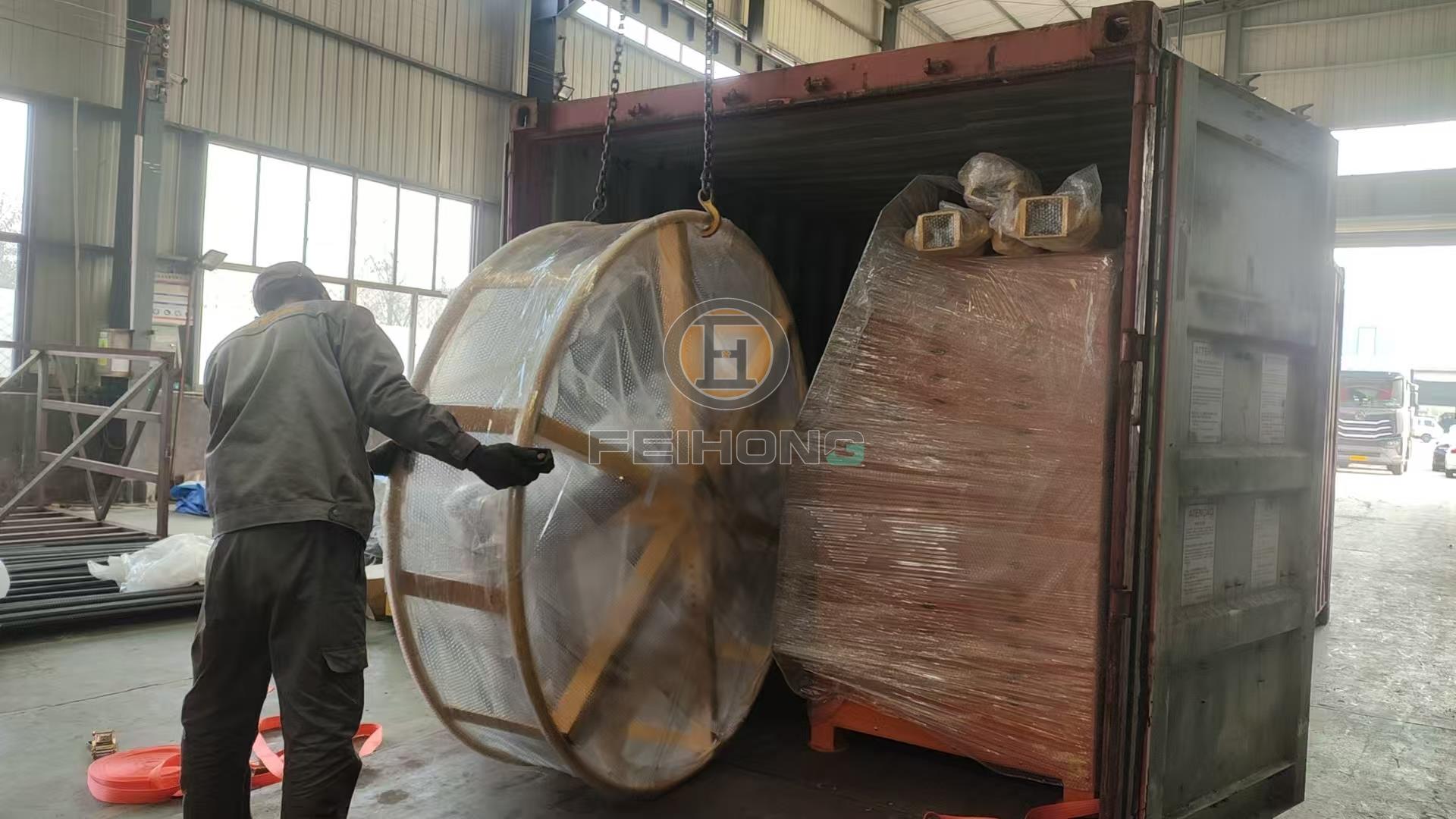 喜訊！熱烈慶祝飛宏1套數(shù)控鋼筋加工設(shè)備裝車(chē)完畢順利發(fā)出