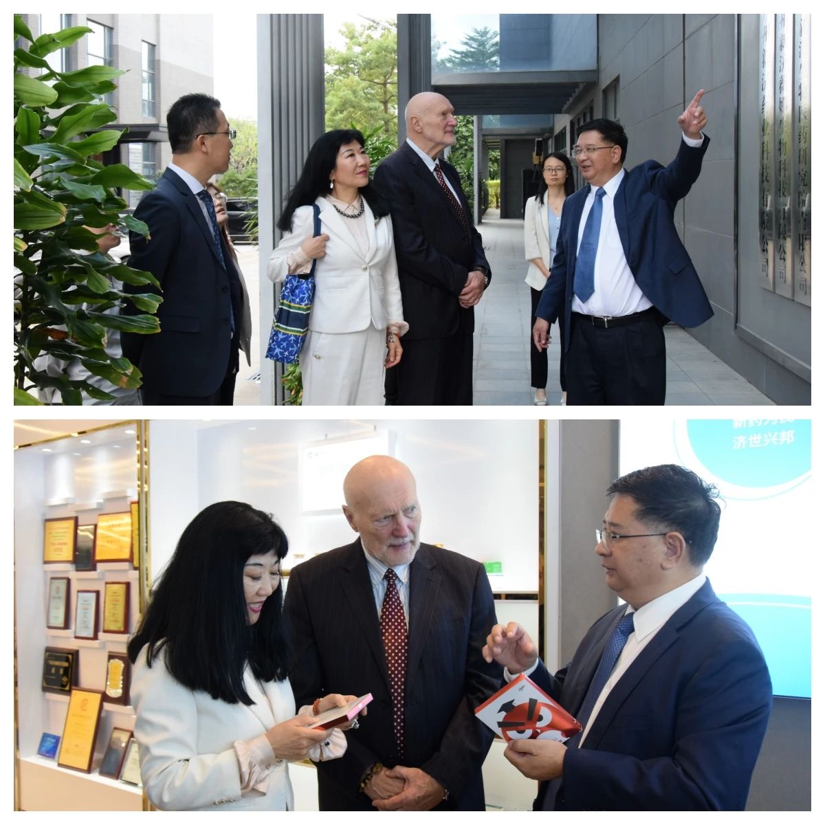克罗地亚共和国前副总理司马安•希莫尼奇教授到访广州新济药业 克罗地亚共和国前副总理司马安•希莫尼奇教授到访广州新济药业