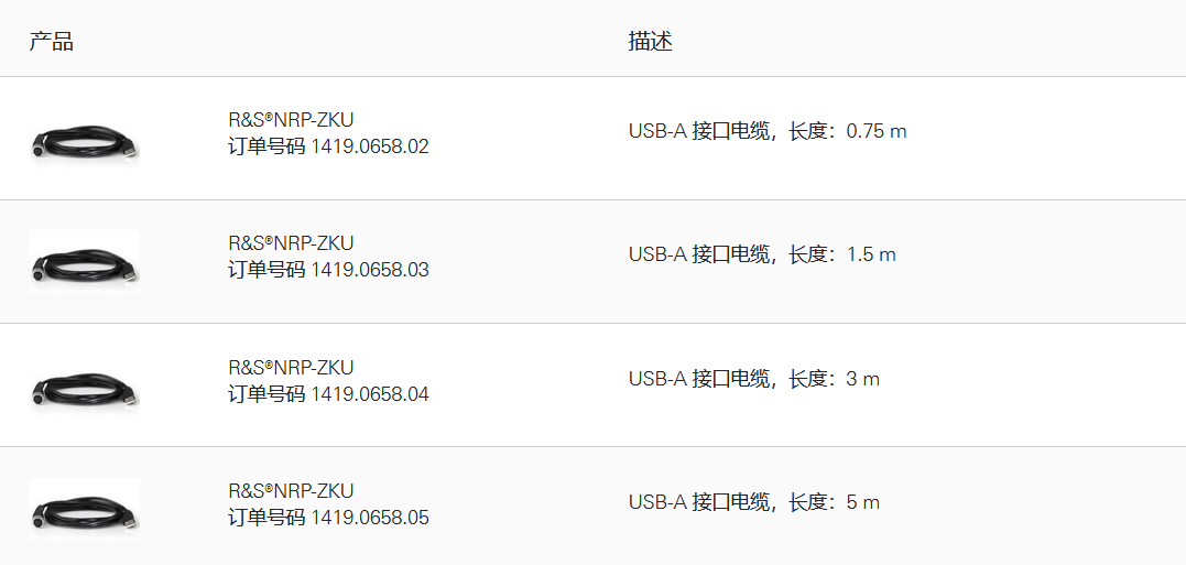 R&S? NRP8/18E USB 射頻功率探頭 R&S? NRP8/18E USB 射頻功率探頭