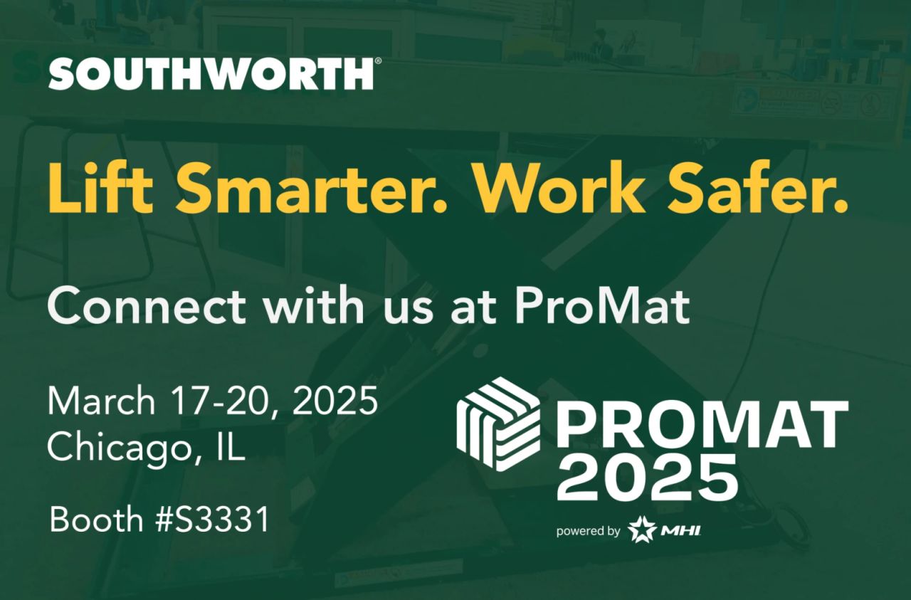 索斯沃斯(SOUTHWORTH) 携物料搬运新成果精彩登陆 PROMAT 2025 索斯沃斯(SOUTHWORTH) 携物料搬运新成果精彩登陆 PROMAT 2025