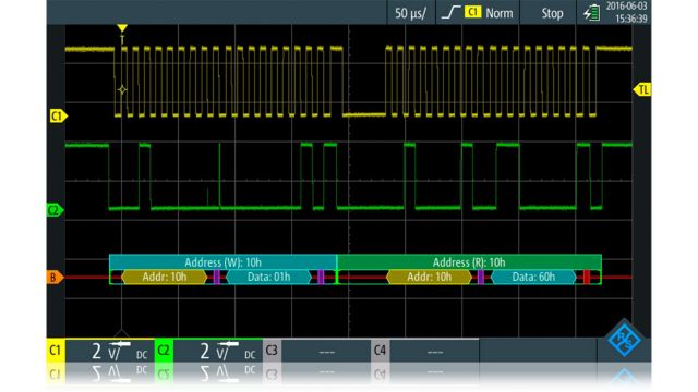  I2C/SPI 示波器軟件 觸發(fā)和解碼