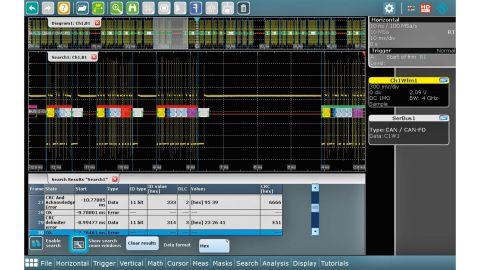  I2C/SPI 示波器軟件 觸發(fā)和解碼