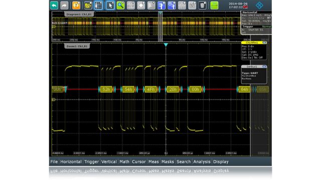 UART/RS232 示波器軟件 RTP-K2 RTO-K2 RTA-K2 RTM-K2 RTB-K2 RTC-K2 RTH-K2 
