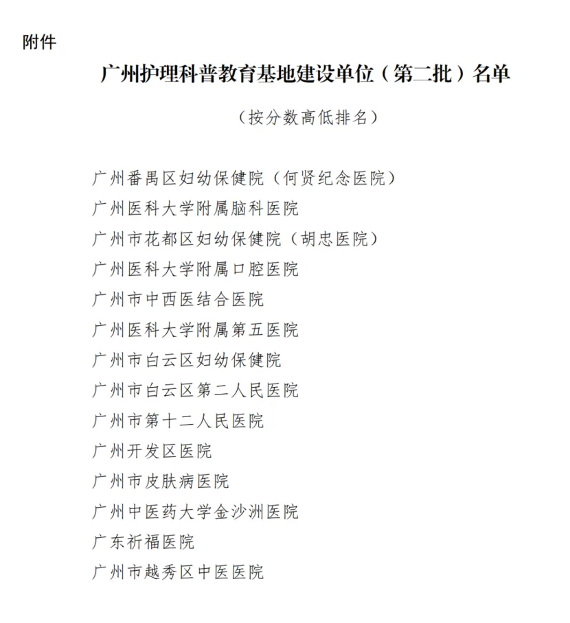 院内新闻|喜讯!祝贺我院荣获广州护理科普教育基地建设单位 院内新闻|喜讯!祝贺我院荣获广州护理科普教育基地建设单位