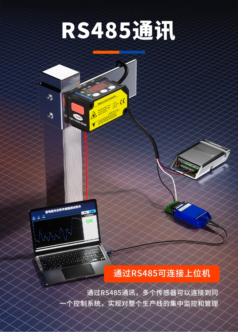 富唯 FSD13 激光位移传感器：工业测量的精准先锋