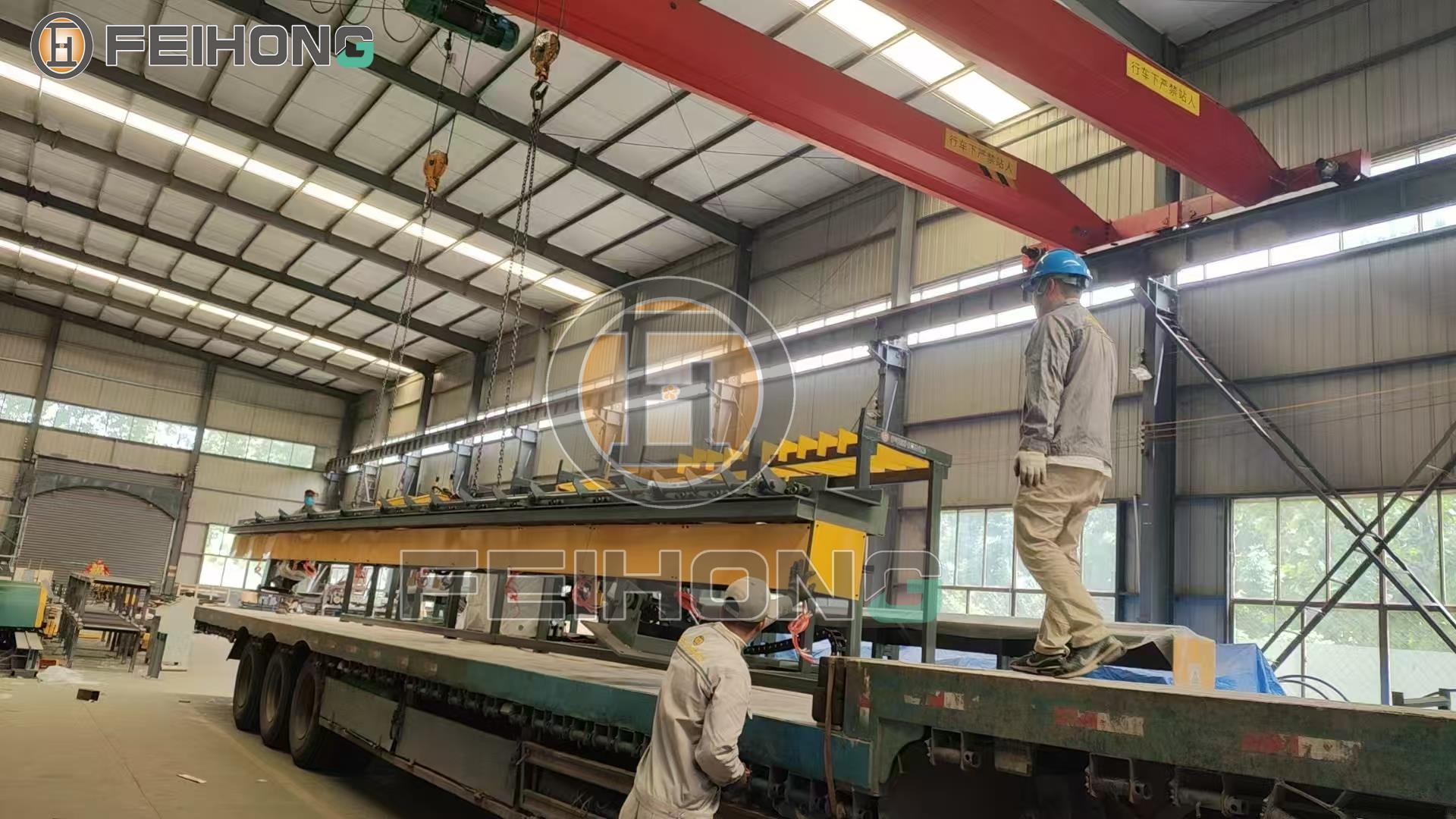 喜訊！熱烈慶祝飛宏1套數(shù)控鋼筋加工設(shè)備裝車完畢順利發(fā)出