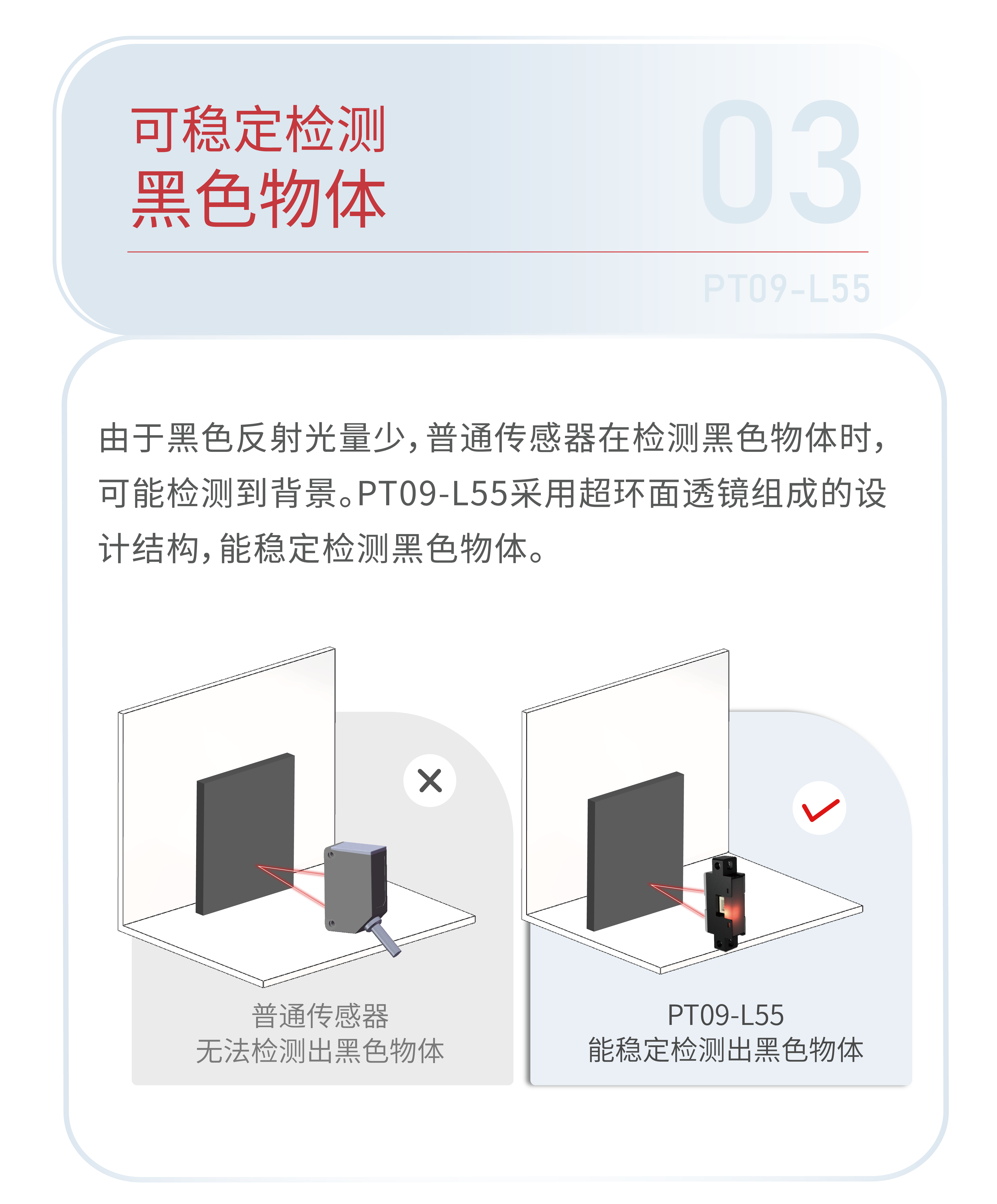 【新品发布】多颜色|多材质物体稳定检测的理想选择