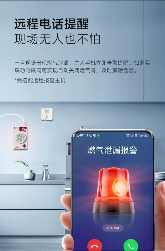 燃氣泄漏=隱形炸彈!燃氣報警器能救全家命! 燃氣泄漏=隱形炸彈!燃氣報警器能救全家命!