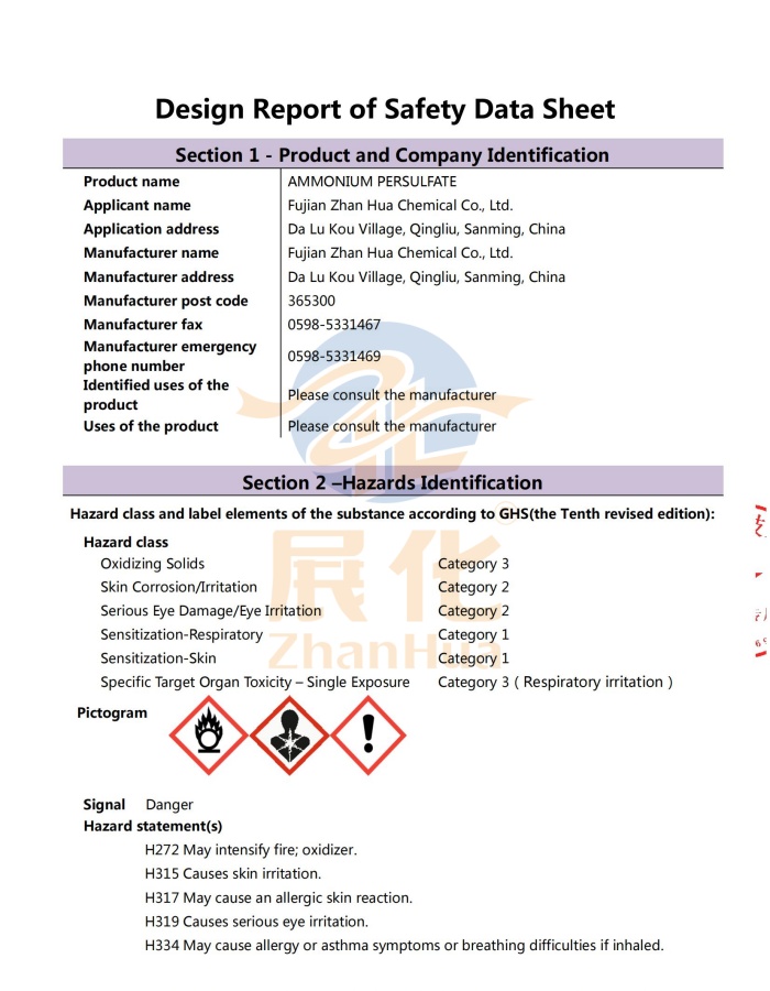 MSDS-APS