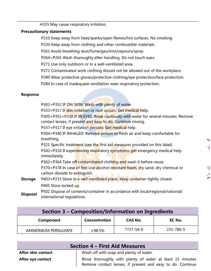 MSDS-APS