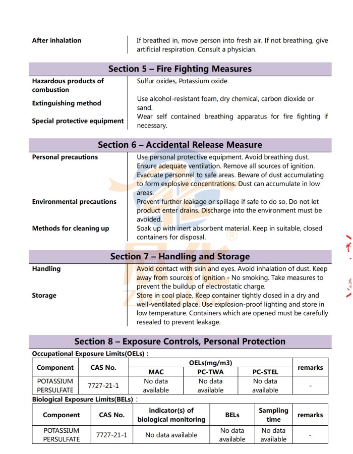 MSDS-KPS